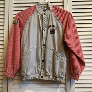 Vintage Kids Boys Large Billabong Australia Corduroy Denim Jacket Surf